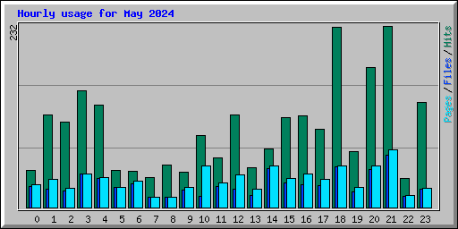 Hourly usage for May 2024