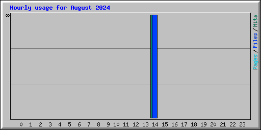 Hourly usage for August 2024